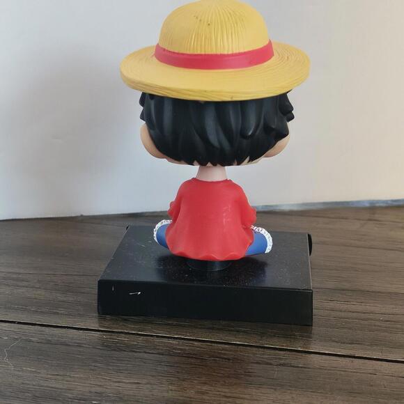Super Hero Monkey D Luffy Bobblehead w/Mobile Holder for Car Dashboard Or Desk - Picture 7 of 12